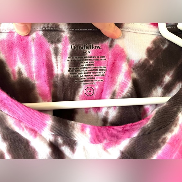 Goodfellow & Co Pink And Purple Tie-Dye Shirt - Picture 3 of 4